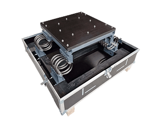 Cadre en aluminium amortissant pour composants sensibles
